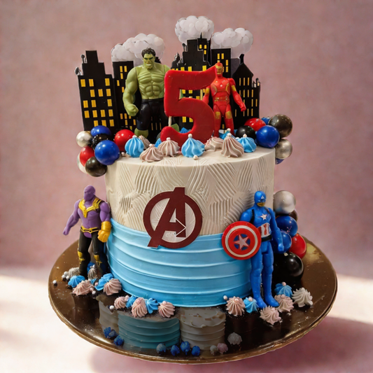 Avengers Hero Headquarters Cake