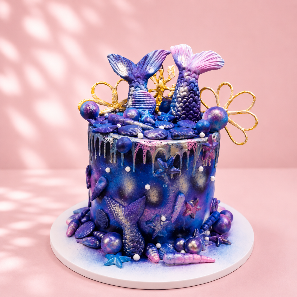 Galaxy Mermaid Fantasy Cake