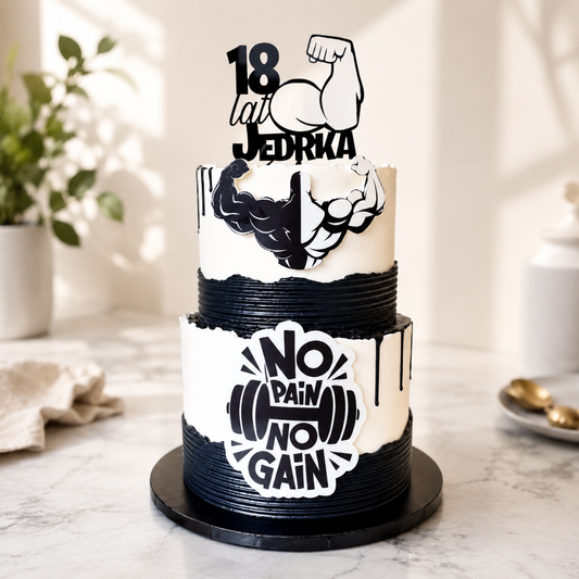 No Pain No Gain Fitness Cake