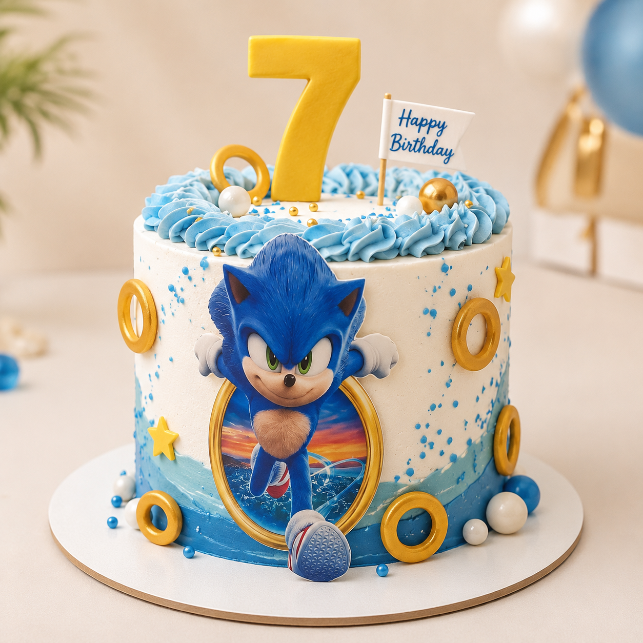 Sonic Speed Quest Cake