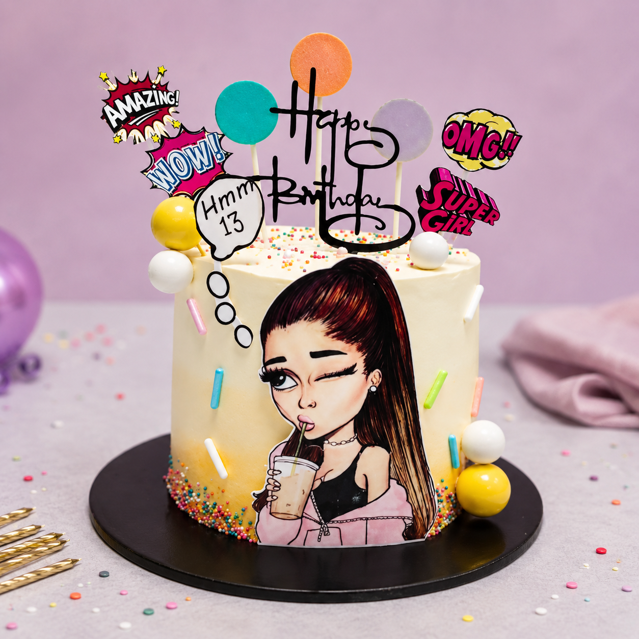 Pop Star Birthday Bash Cake