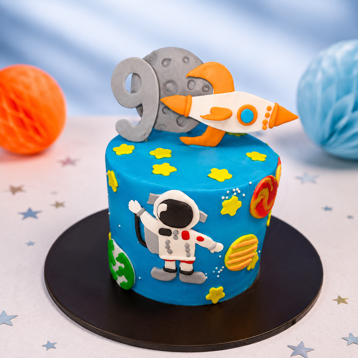 Cosmic Rocket Adventure Cake