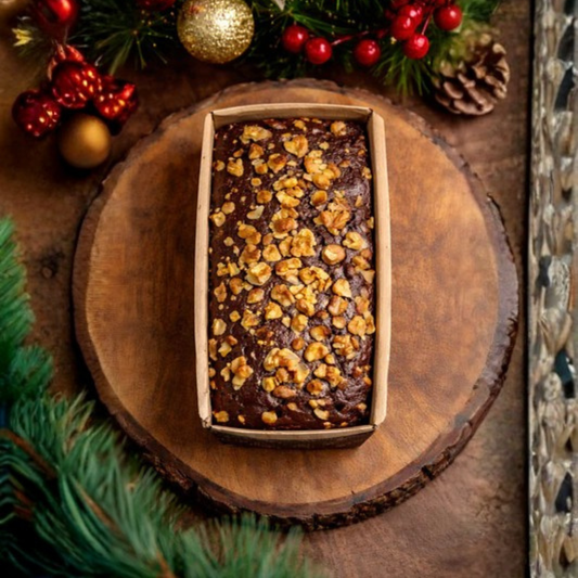 Chocolate Walnut Cake (Eggless)