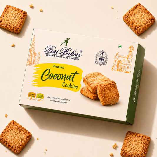 Coconut Square Biscuits